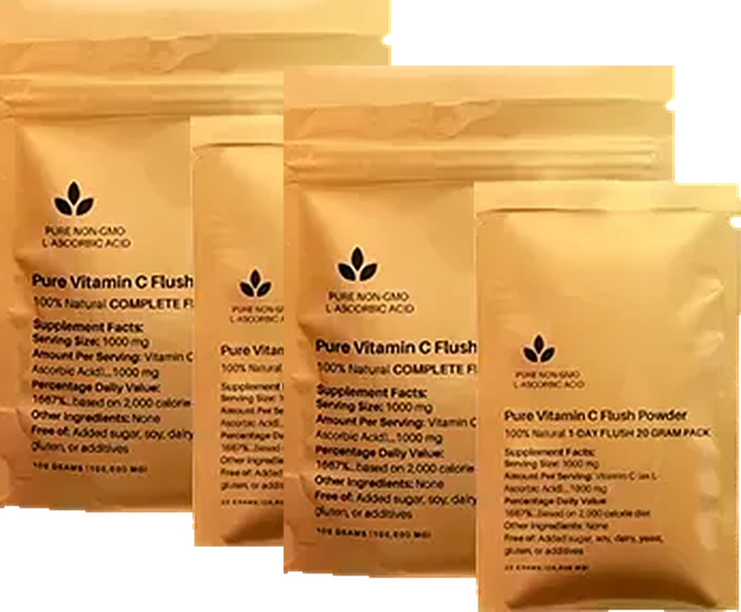 Two Mega Dose sets: two large packs and two bonus 1-day pouches